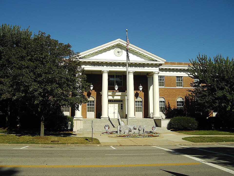 Current Courthouse in Medina County, Ohio